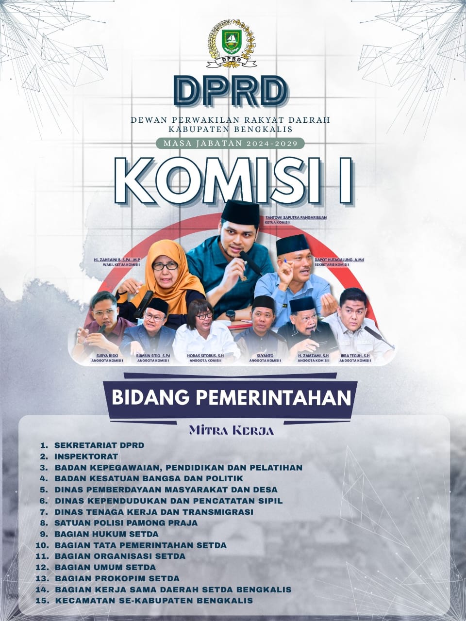 KOMISI-KOMISI DPRD KABUPATEN BENGKALIS PERIODE 2024-2029